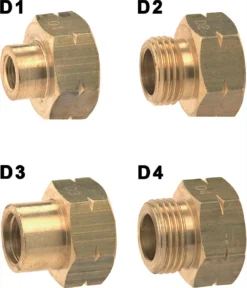 Euro-Füll-Set "D" Füll-Stutzen D1-D4 Im Kunststoff-Beutel
