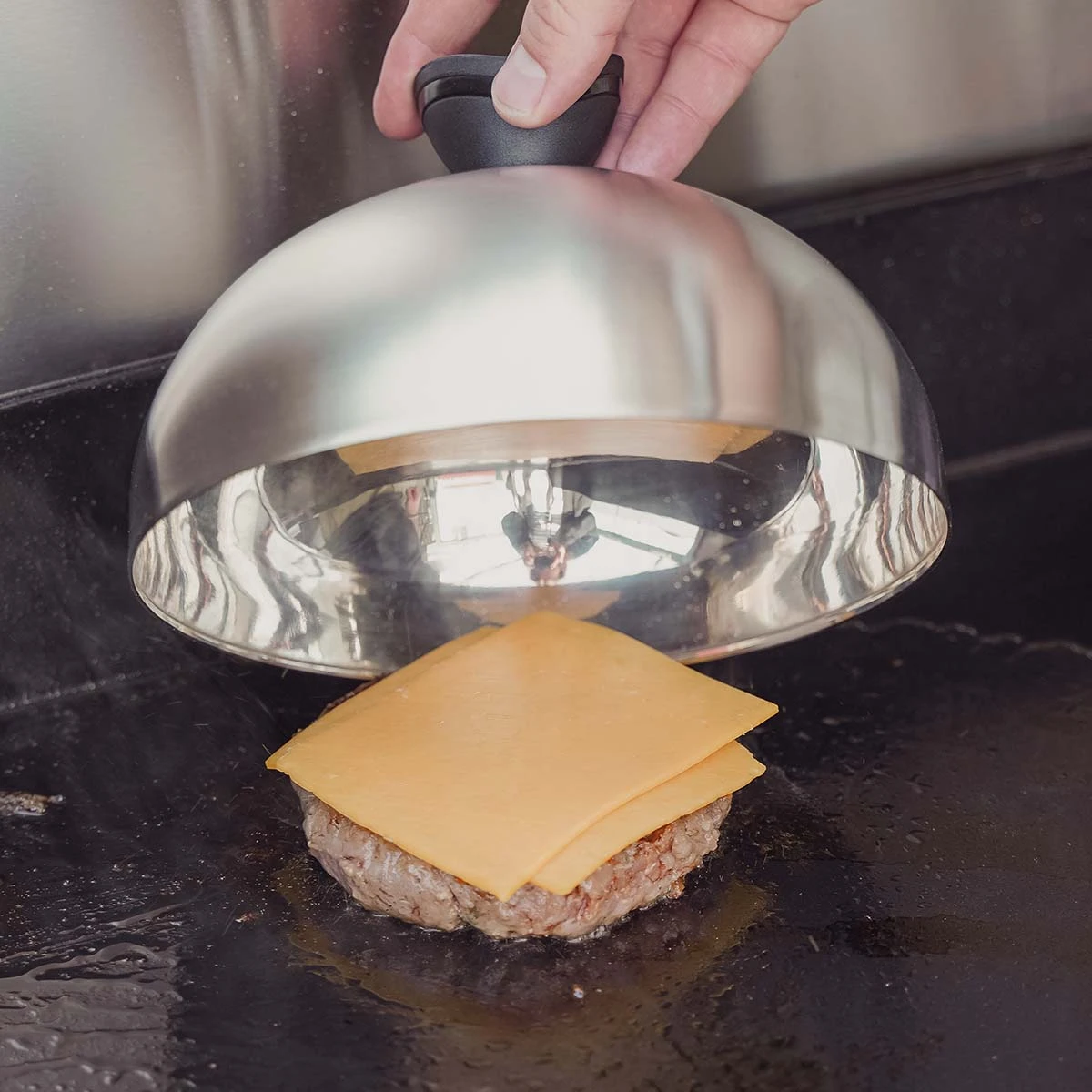 SANTOS Grillglocke Edelstahl, 2er Set 10 SANTOS Grillglocke Edelstahl, 2er Set – Bild 10