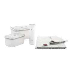 ZWILLING FRESH & SAVE Vakuum Starterset, Kunststoff, M/L, 7-teilig, Weiß