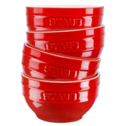 STAUB Schüsselset, 4-tlg, Kirsch-Rot, 700ml