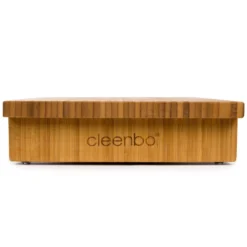 Cleenbo Classic Schneidebrett Bambus Mit Edelstahlwanne