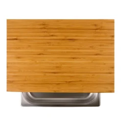 Cleenbo Classic Schneidebrett Bambus Mit Edelstahlwanne -Gasgrills Verkaufsgeschäft cleenbo bamboo gn b3d9851bc26442f78031acef572c75e5