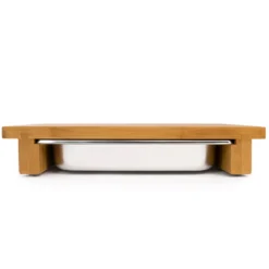 Cleenbo Classic Schneidebrett Bambus Mit Edelstahlwanne -Gasgrills Verkaufsgeschäft cleenbo bamboo gn ef629314234e381d8247849a636d7c77