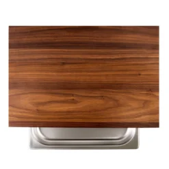 Cleenbo Schneidebrett Nussbaum Cube Mit Edelstahlwanne -Gasgrills Verkaufsgeschäft cleenbo cube walnut c667badebab68005c8f809547d99fba9