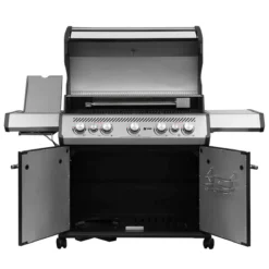 SANTOS S-518 Mit Seiten- Und Heckbrenner, Schwarz, Inkl. Drehspieß, Rostheber & Silikonablage & Graviertes ZWILLING Pro Messer -Gasgrills Verkaufsgeschäft e70e35694f5e40ae83c4650efcb9c9bd