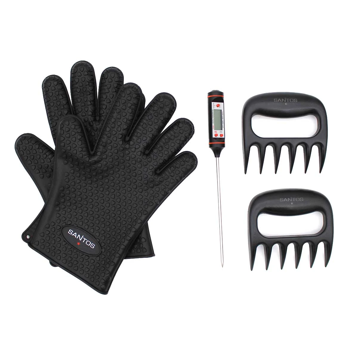 SANTOS Pulled Pork Set, 3-teilig | Pulled Beef | Fleischkrallen Set 2 SANTOS Pulled Pork Set, 3-teilig | Pulled Beef | Fleischkrallen Set – Bild 2